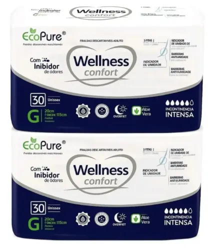 Fralda geriátrica Wellness adulto