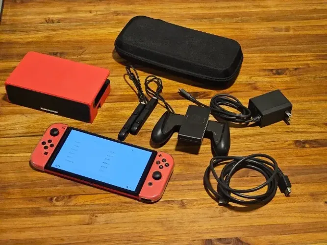 Nintendo Switch Oled Edição Especial Mario Vermelha