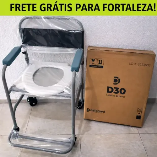 [NOVO] Cadeira de Banho Higiênica 100kg (Novas Lacradas) Entregamos + Garantia!