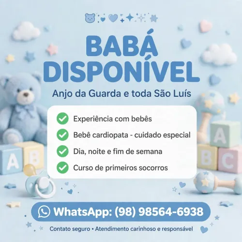 Babá DISPONÍVEL