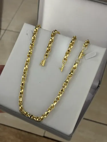Corrente banhada a ouro 18k
