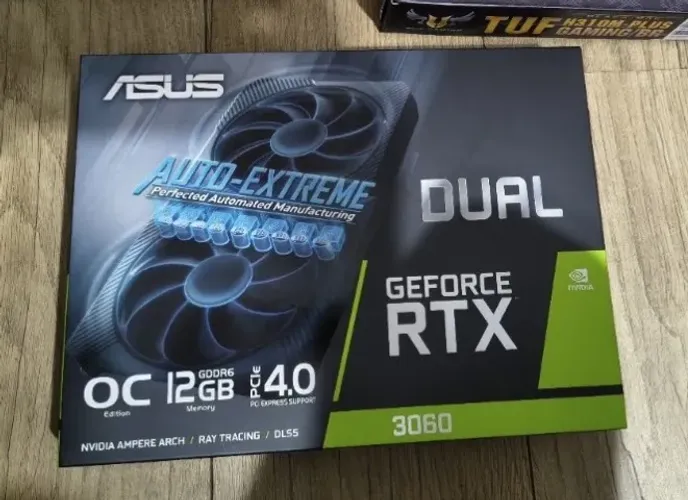 Placa de Vídeo GeForce RTX 3060 12GB ASUS Dual OC V2 - Estado de Nova