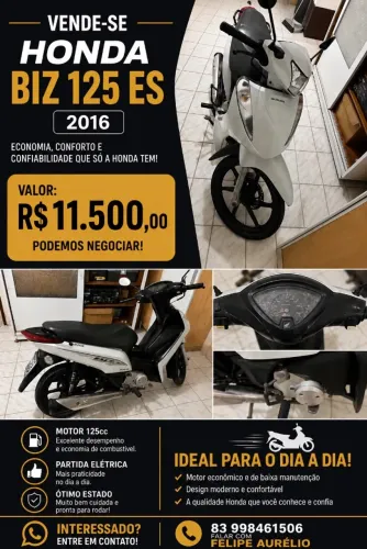 Honda Biz 125cc ES 2016