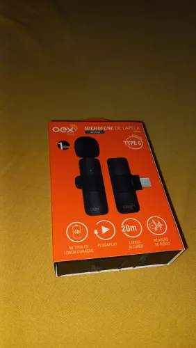Microfone de lapela OEX novo
