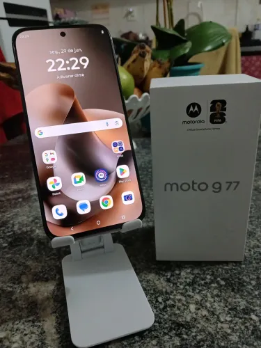 MOTO G77 256GB 24GB RAM 5G NFC APARELHO TOP NOVO NA CAIXA COMPLETO COM NF