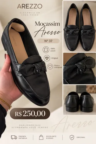 Mocassim Arezzo n 37