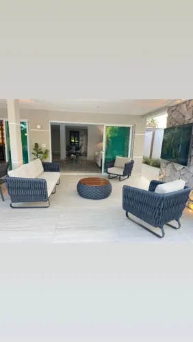 Jogo sofa trico náutico alto padrão 