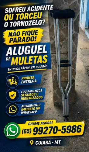 Locação muletas 
