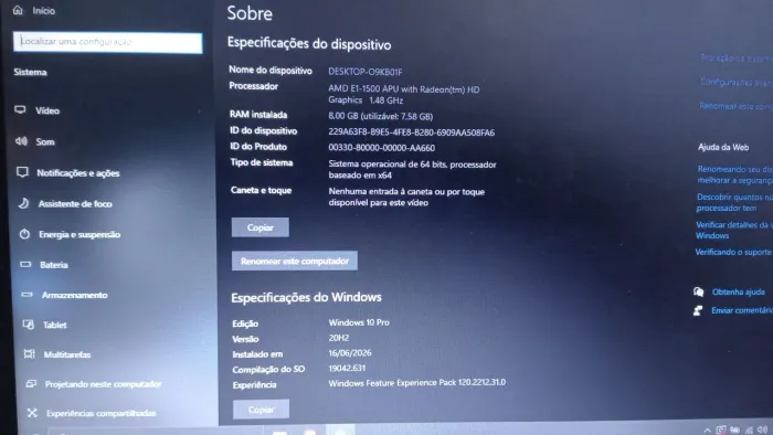 Notebook Samsung