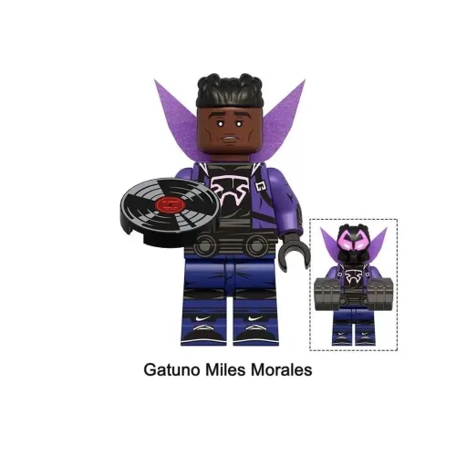 Minifiguras Spider-Man Into the Spider-Verse Miles Spider-Gwen e Spider-Punk