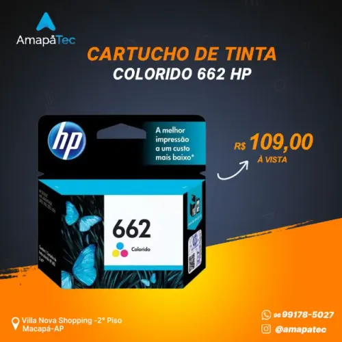 Cartucho De Tinta Hp 662 Colorido