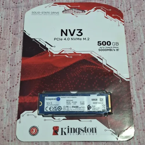 CARTÃO SSD 500GB KINGSTON NV3