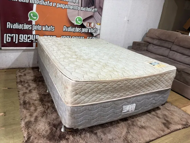 Cama Box casal molas ensacadas ótima ((ENTREGO GRATIS))