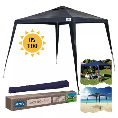 Tenda Gazebo 3 x 3 Metros MOR Proteção Solar 100FPS