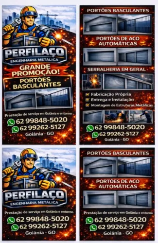 Grande promoção de serviços de serralheria