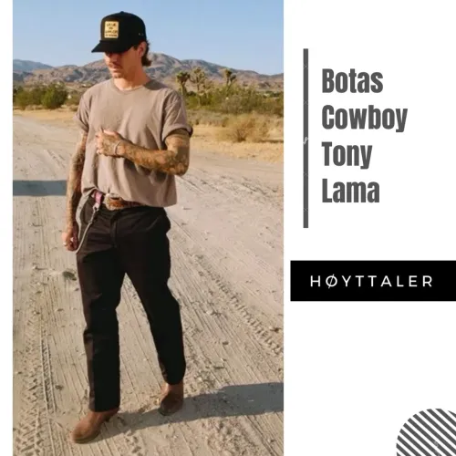 bota cowboy vintage tony lama marrom