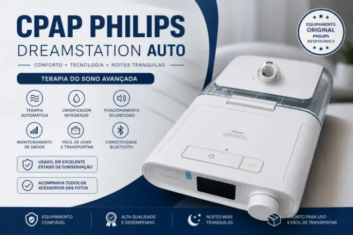 CPAP Philips Respironics DreamStation Auto com Umidificador