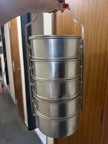 MARMITA PORTÁTIL INOX 5 UNIDADES