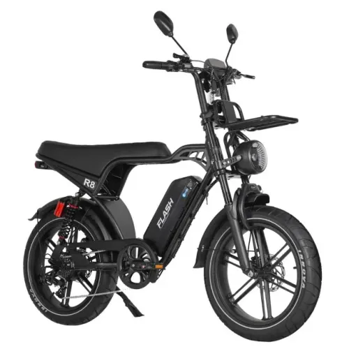 Bicicleta Elétrica Flash R8 1000W NOVA Banco Preto