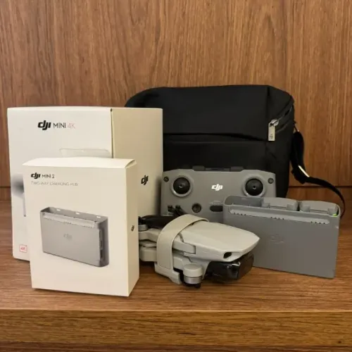 Drone DJI Mini 4K Completo + Bateria Extra + Acessórios | Homologado ANAC e ANATEL