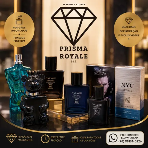 Perfumes Importados Inspirados | Prisma Royale SLZ | 30ml | Masculinos e Femininos