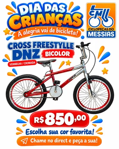 BICICLETA CROSS DNZ REFORÇADA NACIONAL Aro 20