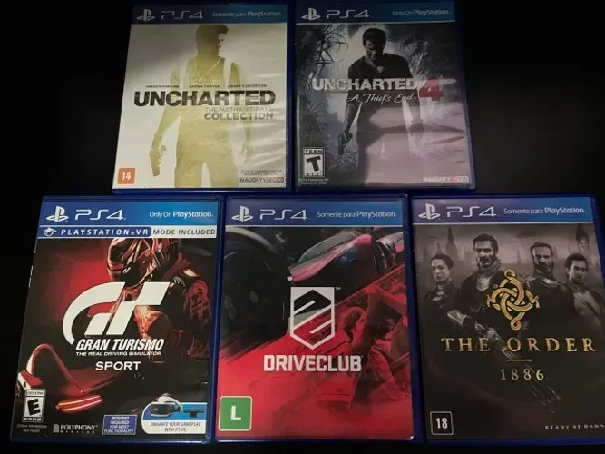 Lote de jogos de PS4