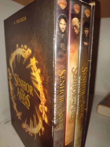 Trilogia O Senhor dos Anéis box 3 dvds originais em perfeito estado