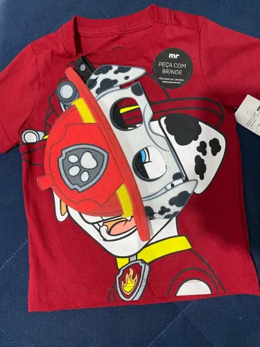 Camiseta Patrulha Canina + máscara nova