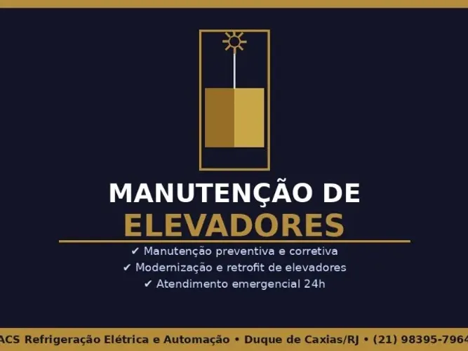 Manutenção Elevadores ? Preventiva, Corretiva e Emergência 24h | ACS RJ