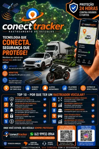 Tracker Rastreador para todos veículos movidos a bateria de 12v ou 24v.