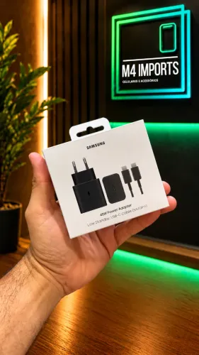 CARREGADOR TURBO SAMSUNG FONTE E CABO 45W POWER ADAPTER - ORIGINAL