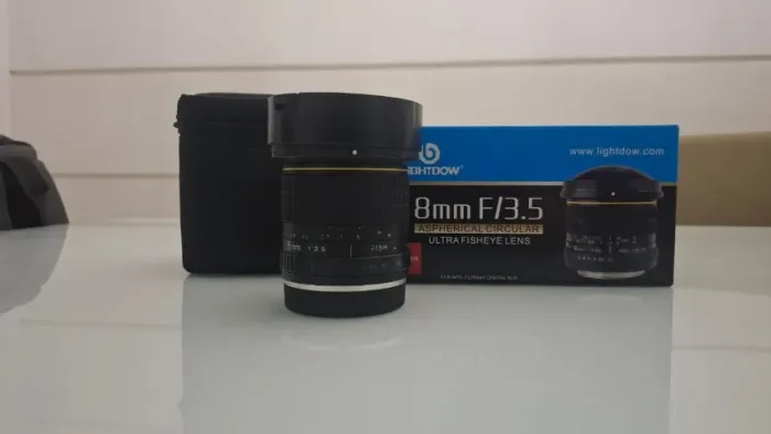 Lente fisheye 8mm f/3.5 Lightdow para canon