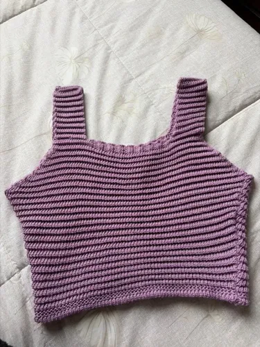 Cropped de crochê 