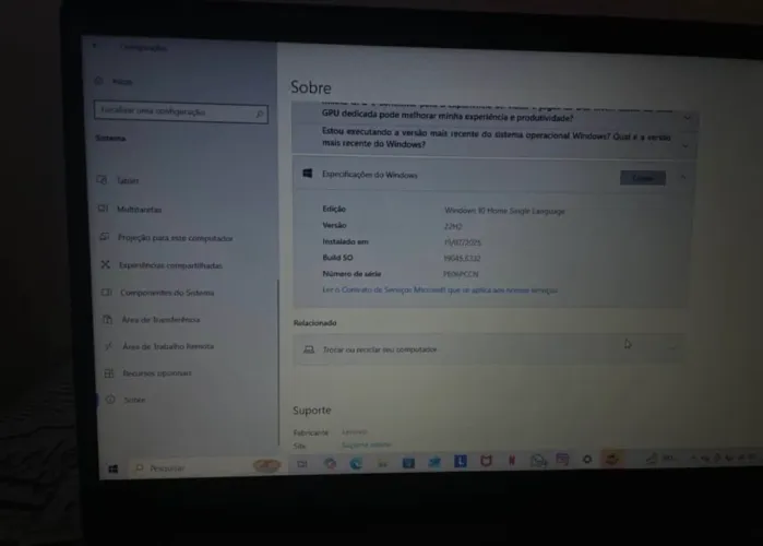 Vende-se Notebook Lenovo