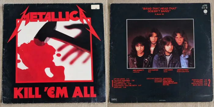 Disco vinil Metallica Kill 'Em All