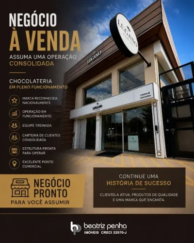 Franquia da Chocolateria e Cafeteria Lugano, de Gramado - Porteira Fechada!