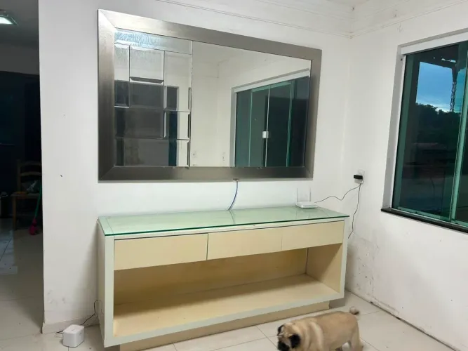 balcão e espelho 