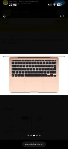 MacBook Air 8 GB 13 polegadas 2020