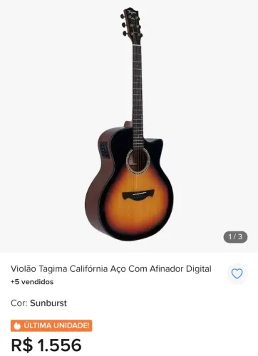 Violão Tagima Califórnia (de aço)
