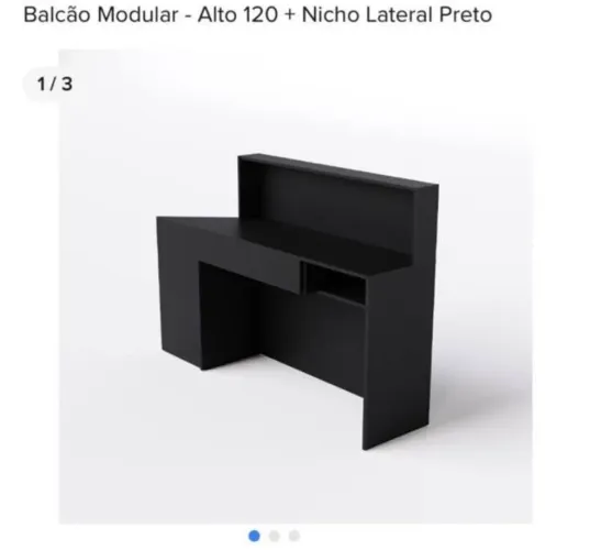 Balcão modular com nicho 