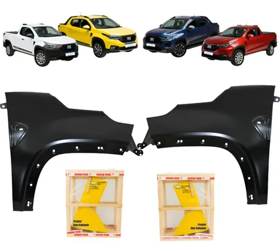 Paralama Fiat Strada 2021 2022 2023 2024 2025 2026 Par