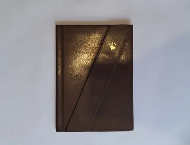 PORTA DOCUMENTOS ROLEX VINTAGE EM COURO 