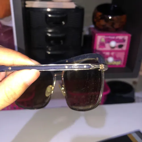 Óculos Dior original - Armação Dourada/Azul (para trocar lente)