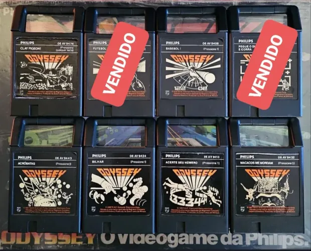 Jogos para videogame Philips Odyssey Lote Com 06 cartuchos top