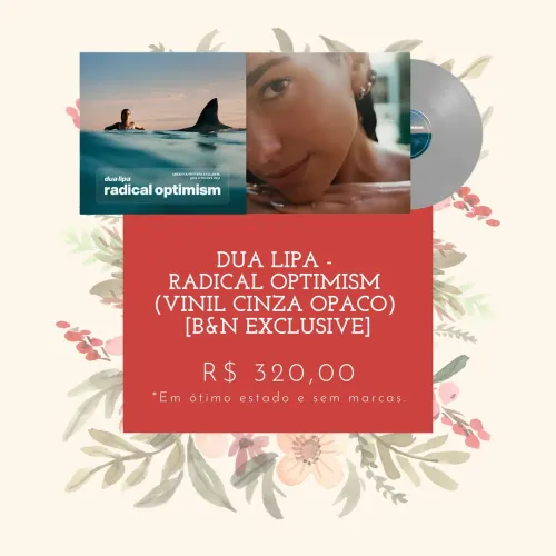 VINIL DUA LIPA - RADICAL OPTIMISM (VINIL CINZA OPACO) [B&N EXCLUSIVE]