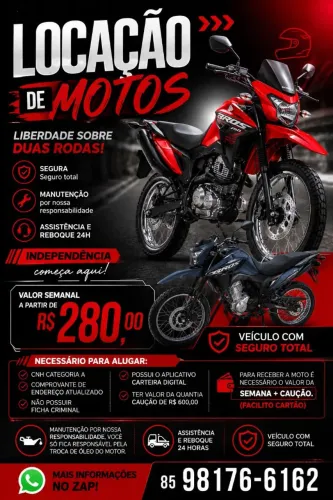 Bros 2024 / Crosser 2025 alguel ou intenção de compra