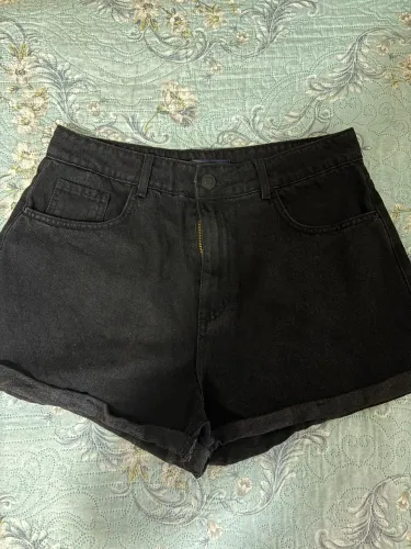 Short Jeans Preto 42
