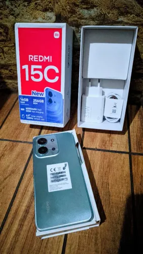 Redmi 15C Xiaomi 8/256gb bateria 6000mah tela 6.9 polegadas novo na caixa 