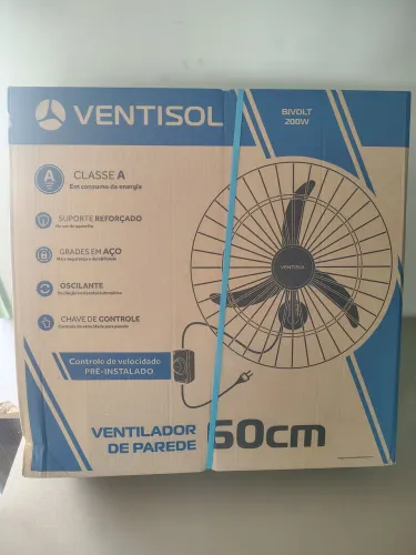 Ventilador de parede ventisol 60cm - 200w potência novos